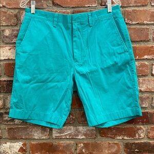 J. Crew Men's Vibrant Blue Flat Front Shorts